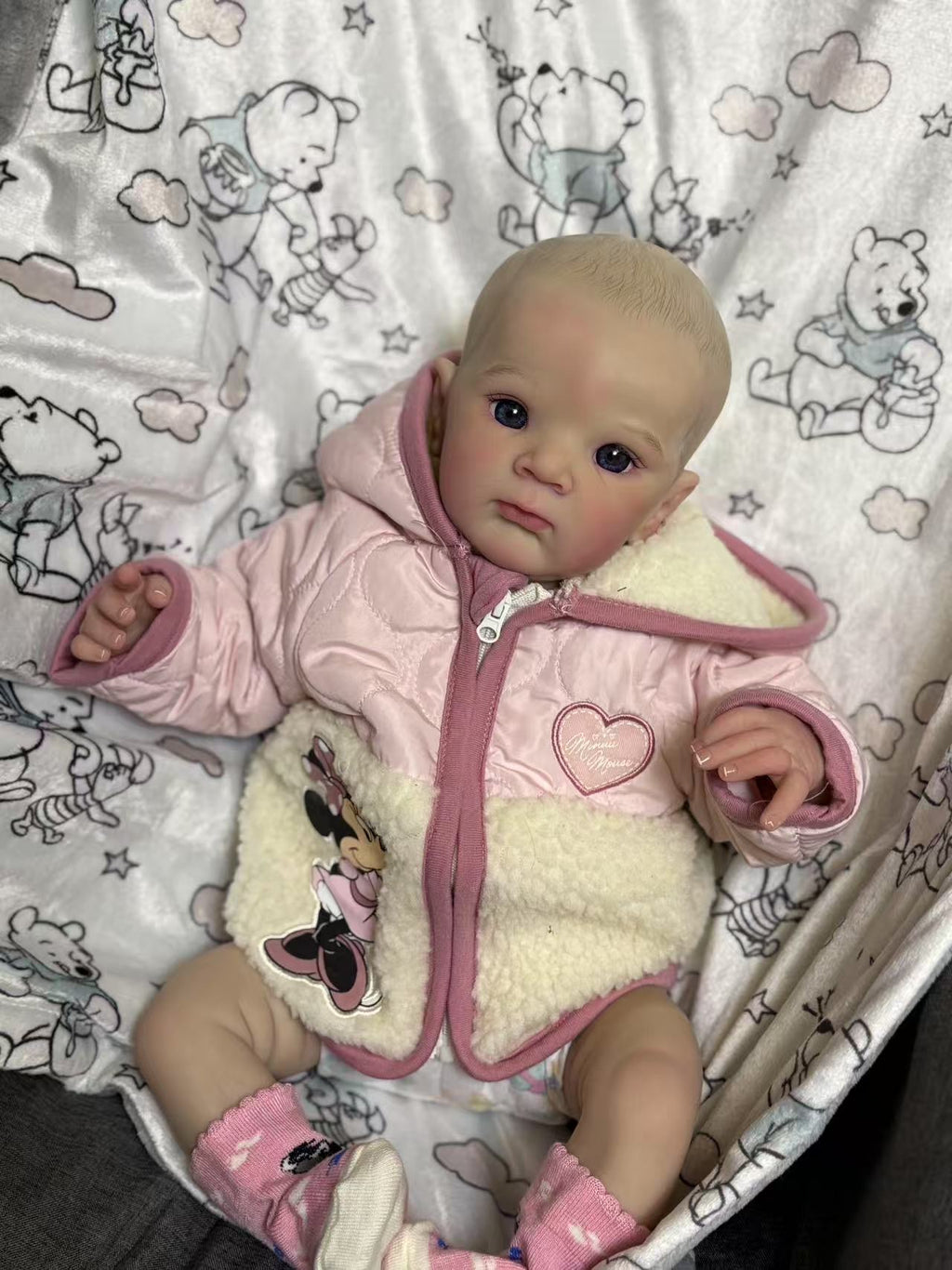 Clearance 18inch Reborn Baby Zaza Finished Doll with cute dress Artist Genesis Painted