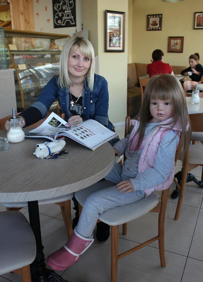 Pre-OrderAngelica Child Size Reborn Vinyl Doll Kit by Reva Schick 43"