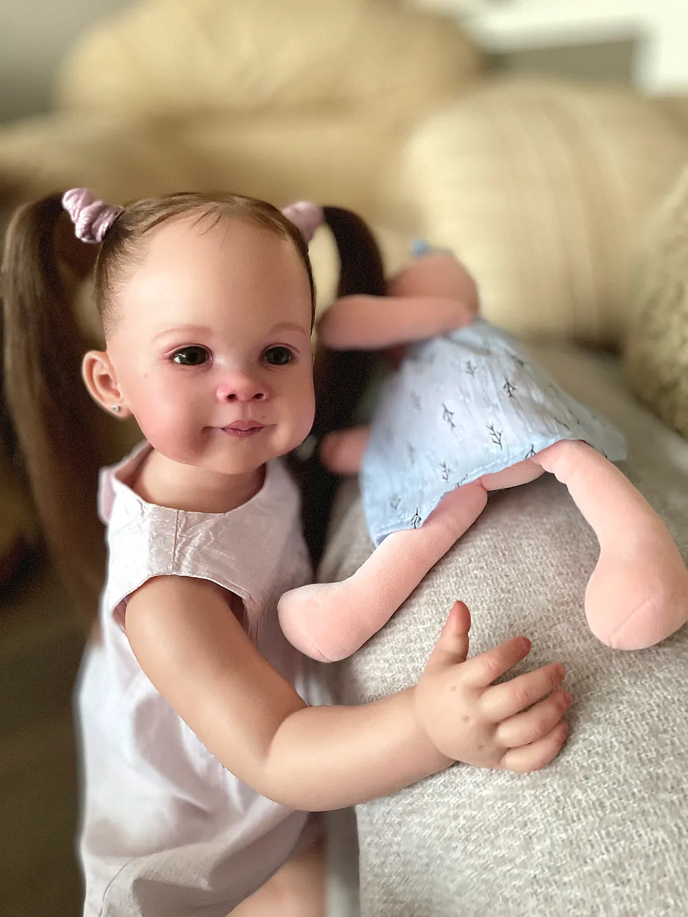 Custom Reborn Baby Doll Ziva | 28 Inch Realistic Handcrafted Collectible | 7-14 Day Customization