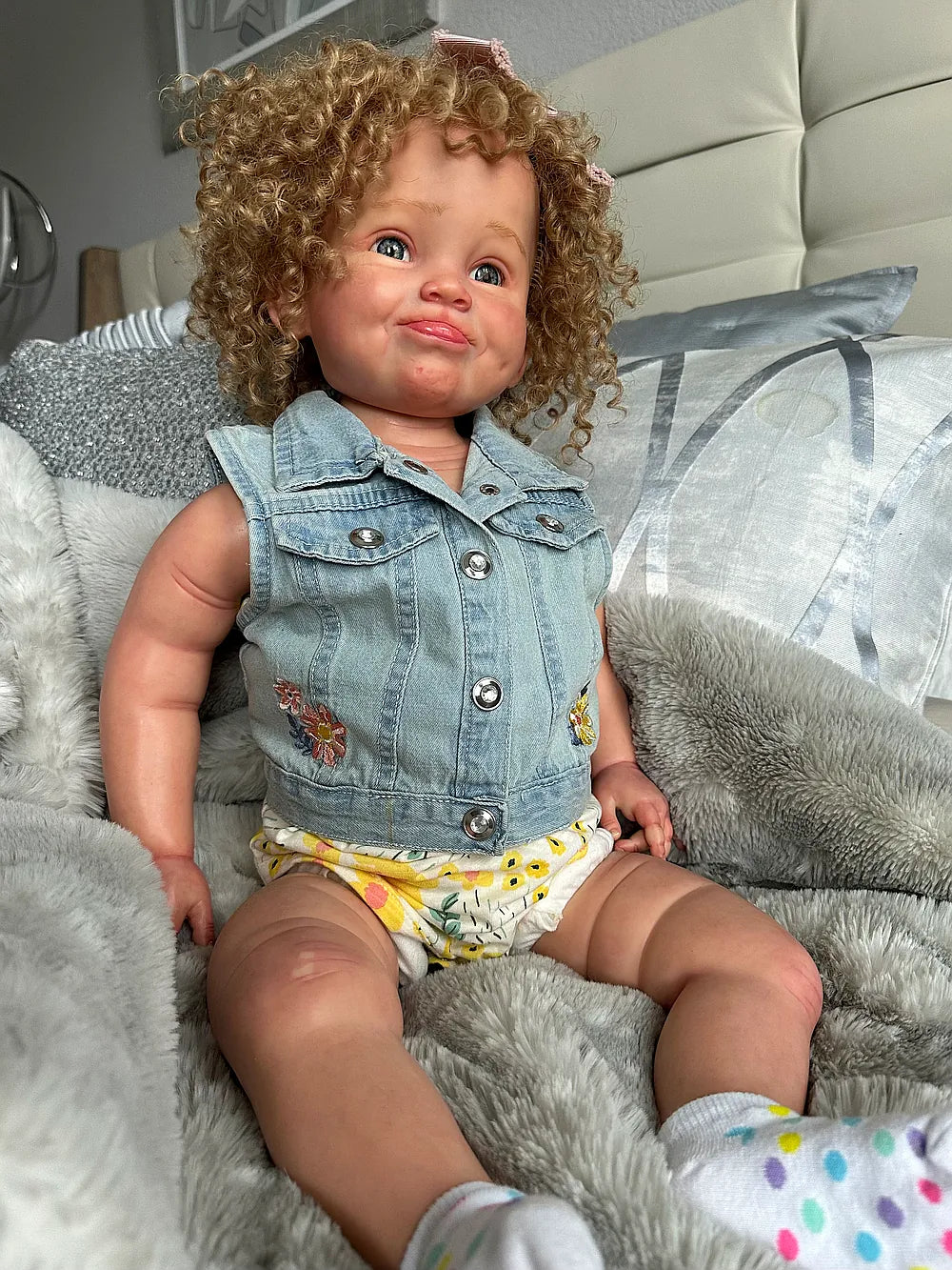 Millicent Reborn Baby Doll | 28 Inch Handmade Realistic Toddler | Custom 7-14 Day Production