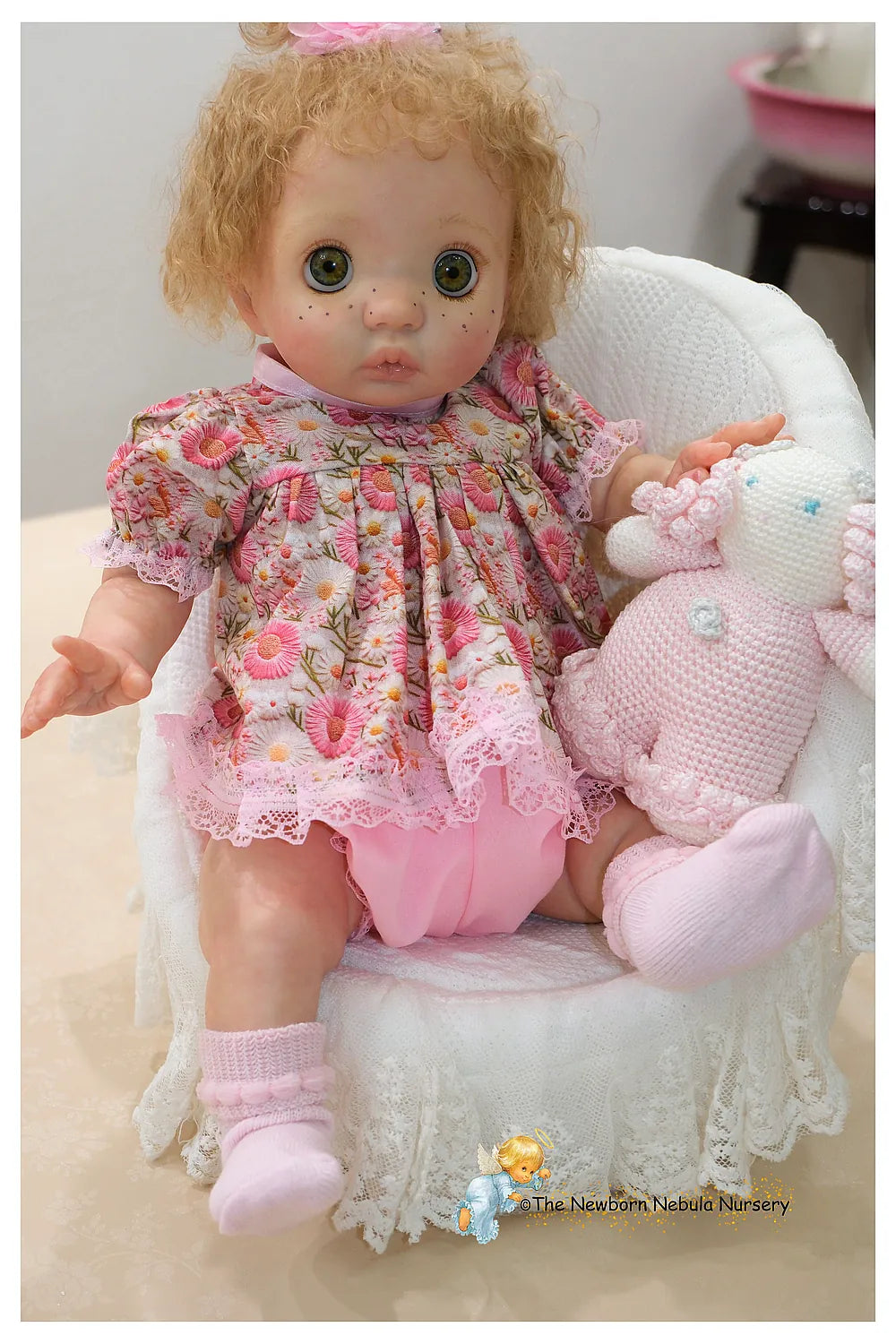 Boneca Reborn Bebê Peeka de Bonnie Brown | Boneca Realista Feita à Mão de 16 Polegadas | Produção Personalizada de 7 Dias