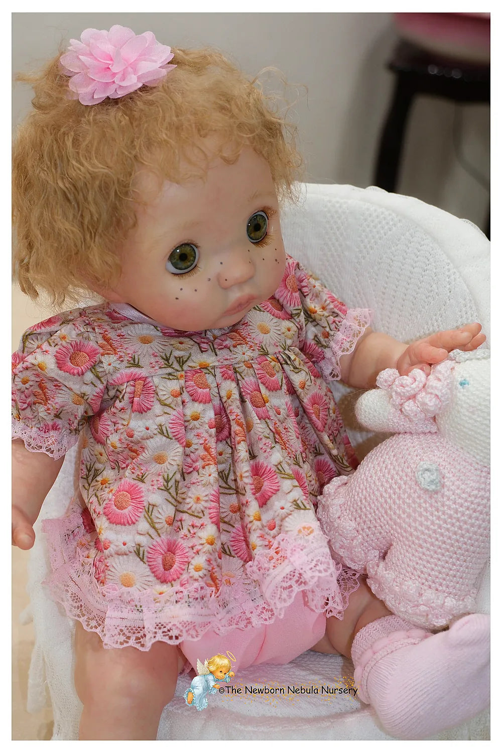 Boneca Reborn Bebê Peeka de Bonnie Brown | Boneca Realista Feita à Mão de 16 Polegadas | Produção Personalizada de 7 Dias