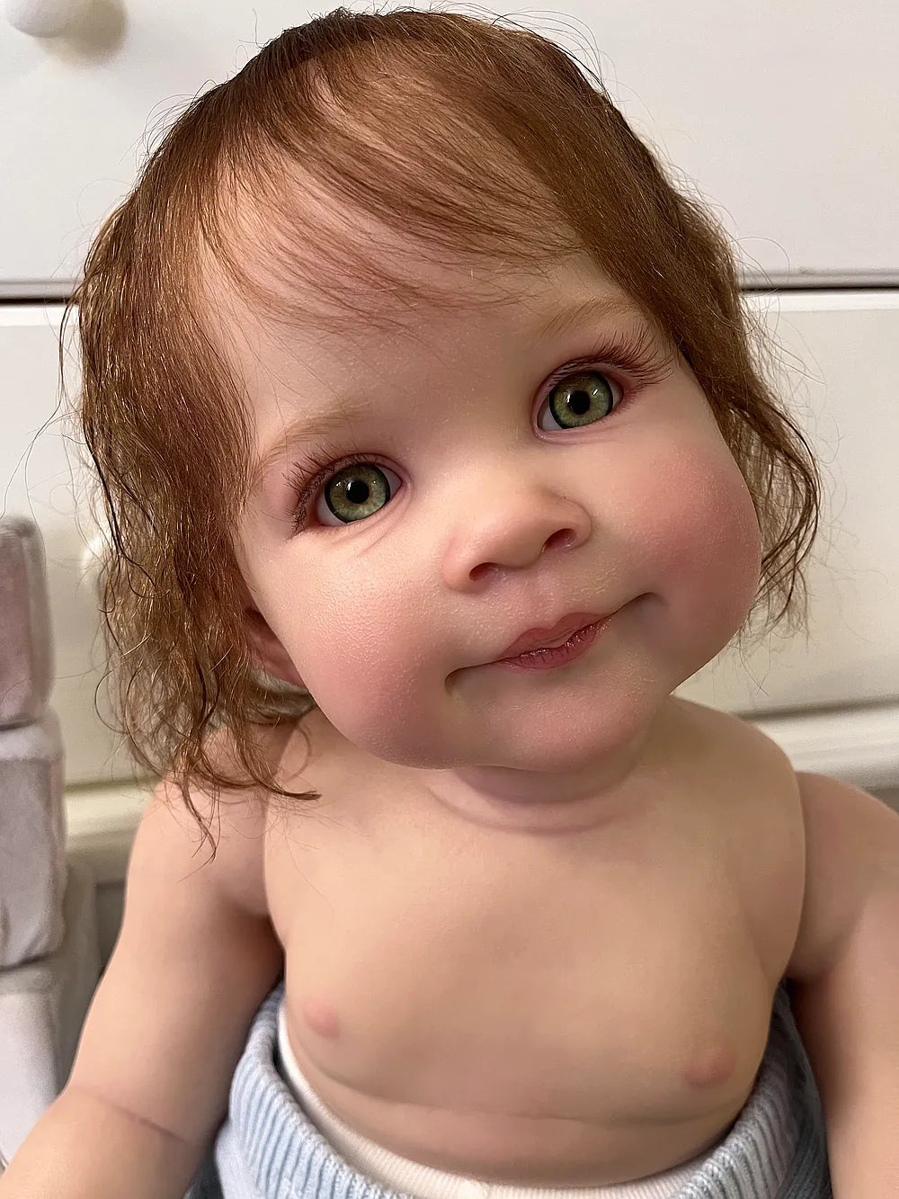 Boneca Reborn Bebê Personalizada Ziva | Colecionável Realista de 28 Polegadas Feita à Mão | Personalização de 7-14 Dias