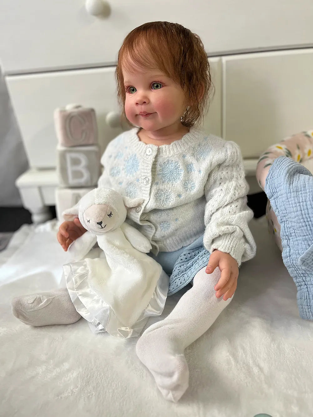 Boneca Reborn Bebê Personalizada Ziva | Colecionável Realista de 28 Polegadas Feita à Mão | Personalização de 7-14 Dias