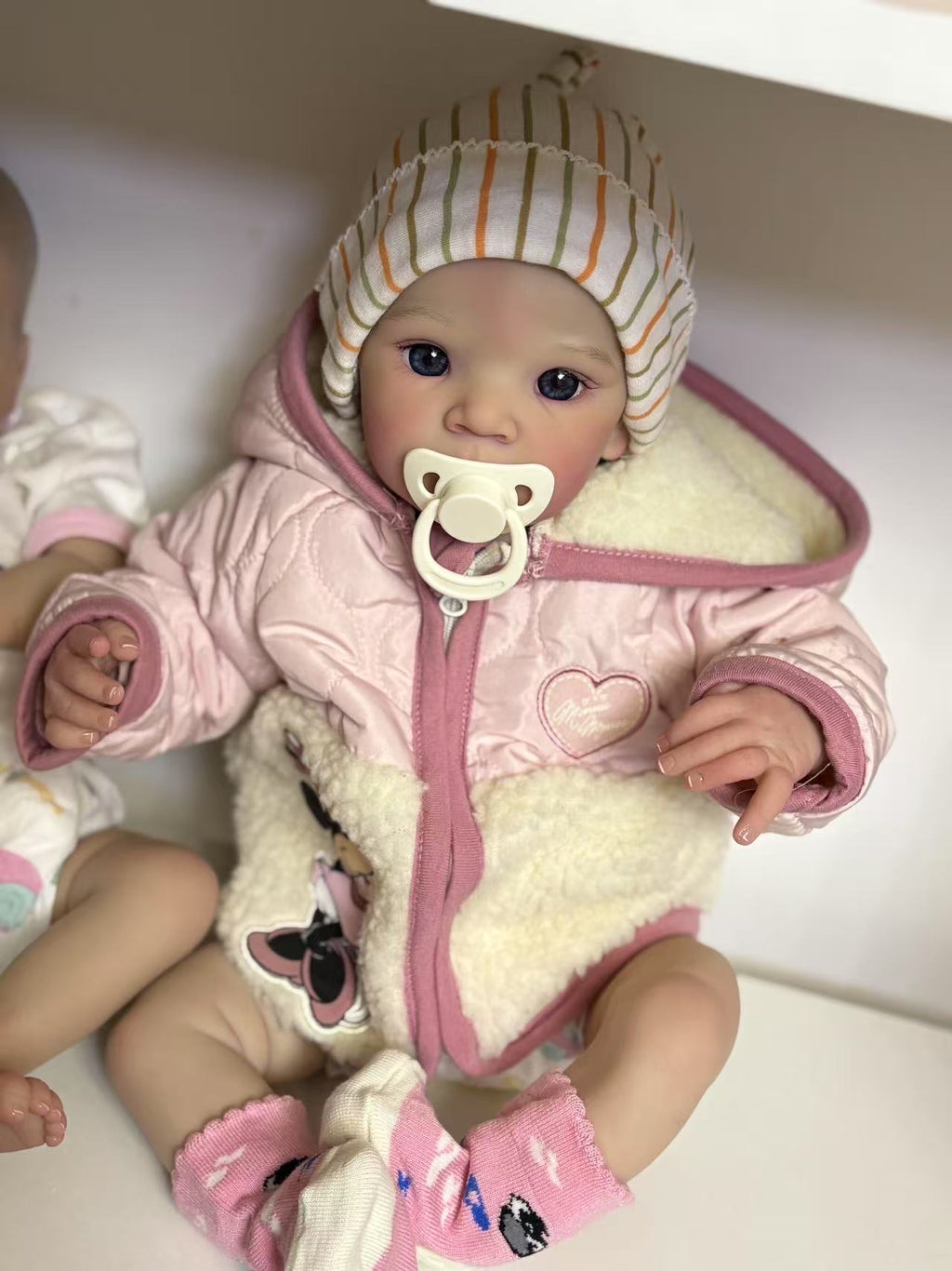 Clearance 18inch Reborn Baby Zaza Finished Doll with cute dress Artist Genesis Painted