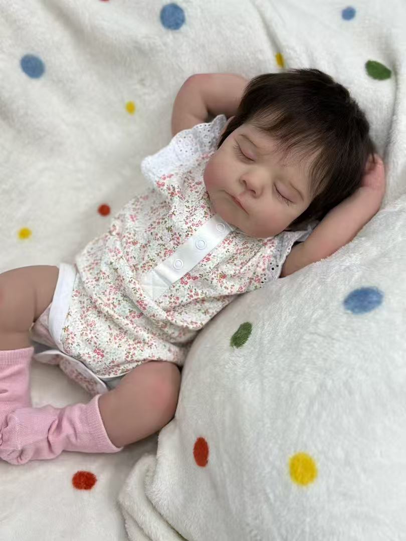 Handmade Realistic Reborn Baby Doll Eric - 21 Inch Lifelike Silicone Baby with Hand-Rooted Hair