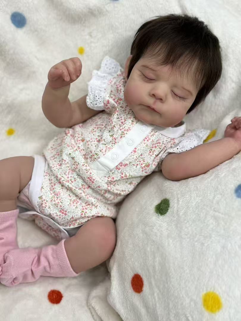 Handmade Realistic Reborn Baby Doll Eric - 21 Inch Lifelike Silicone Baby with Hand-Rooted Hair