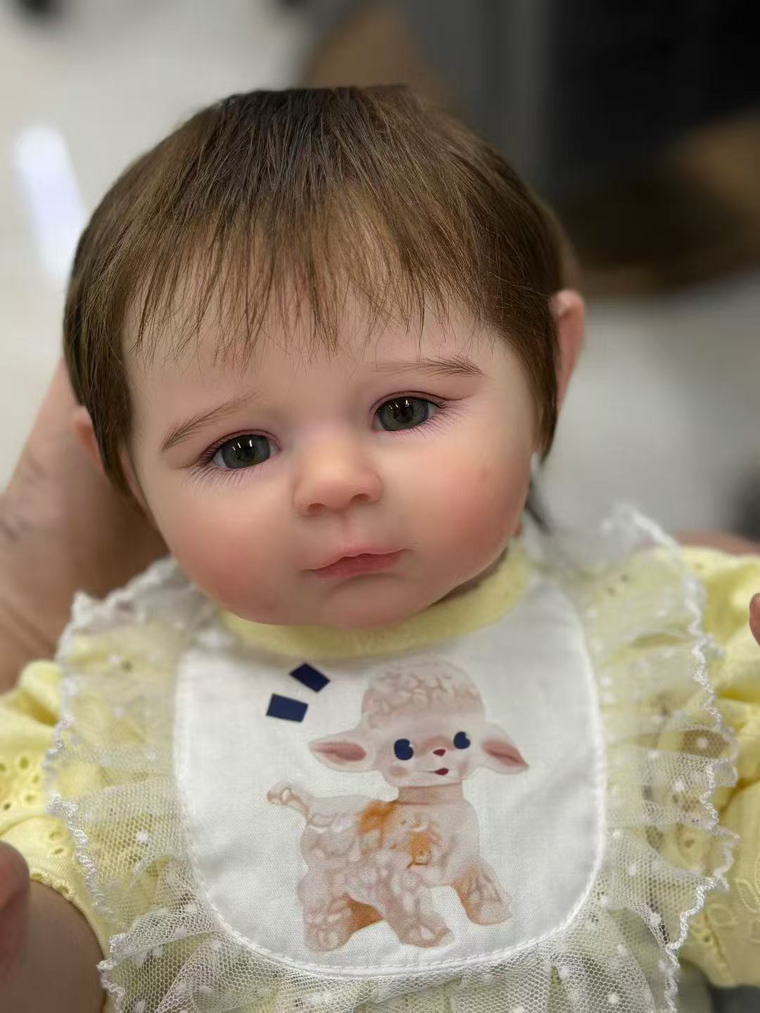 Handmade Custom Made Realistic Reborn Baby Doll Archie  - 21 Inch Lifelike Silicone Baby with Hand-Rooted Hair