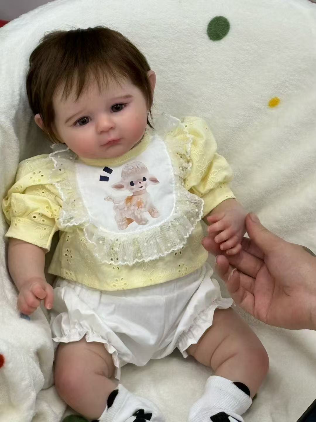 Handmade Custom Made Realistic Reborn Baby Doll Archie  - 21 Inch Lifelike Silicone Baby with Hand-Rooted Hair