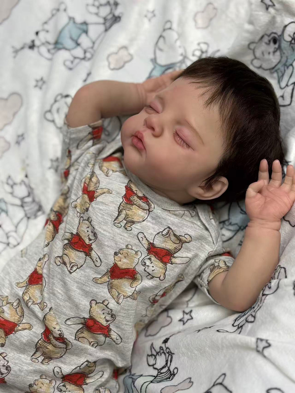 Boneca Reborn feita à mão personalizada realista Irys - 20 polegadas bebê de silicone realista com cabelo enraizado à mão