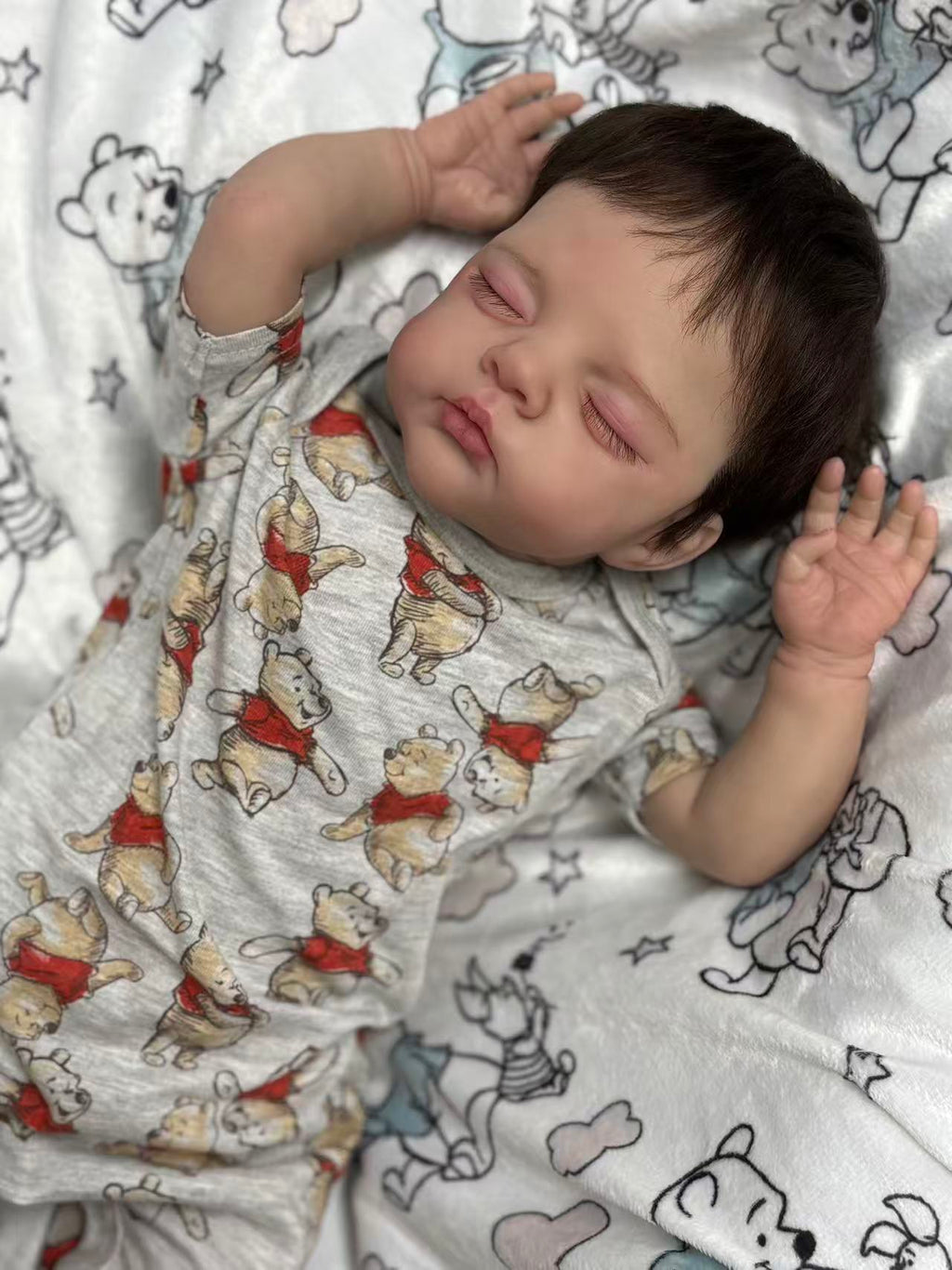 Boneca Reborn feita à mão personalizada realista Irys - 20 polegadas bebê de silicone realista com cabelo enraizado à mão