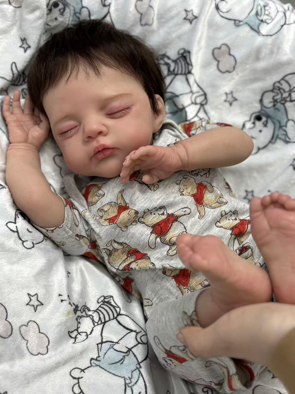 Boneca Reborn feita à mão personalizada realista Irys - 20 polegadas bebê de silicone realista com cabelo enraizado à mão