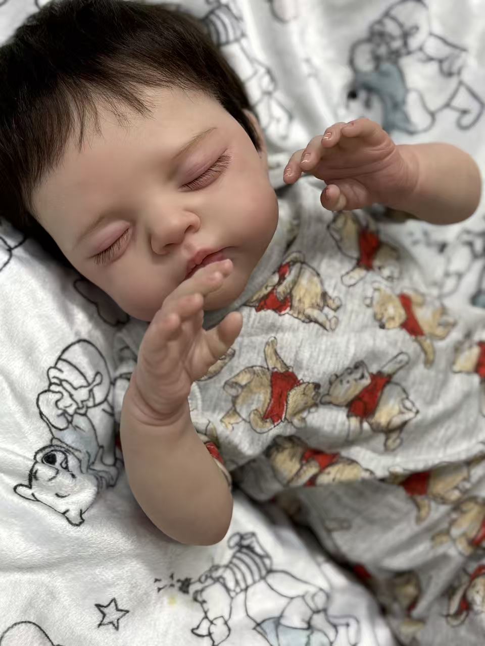 Boneca Reborn feita à mão personalizada realista Irys - 20 polegadas bebê de silicone realista com cabelo enraizado à mão