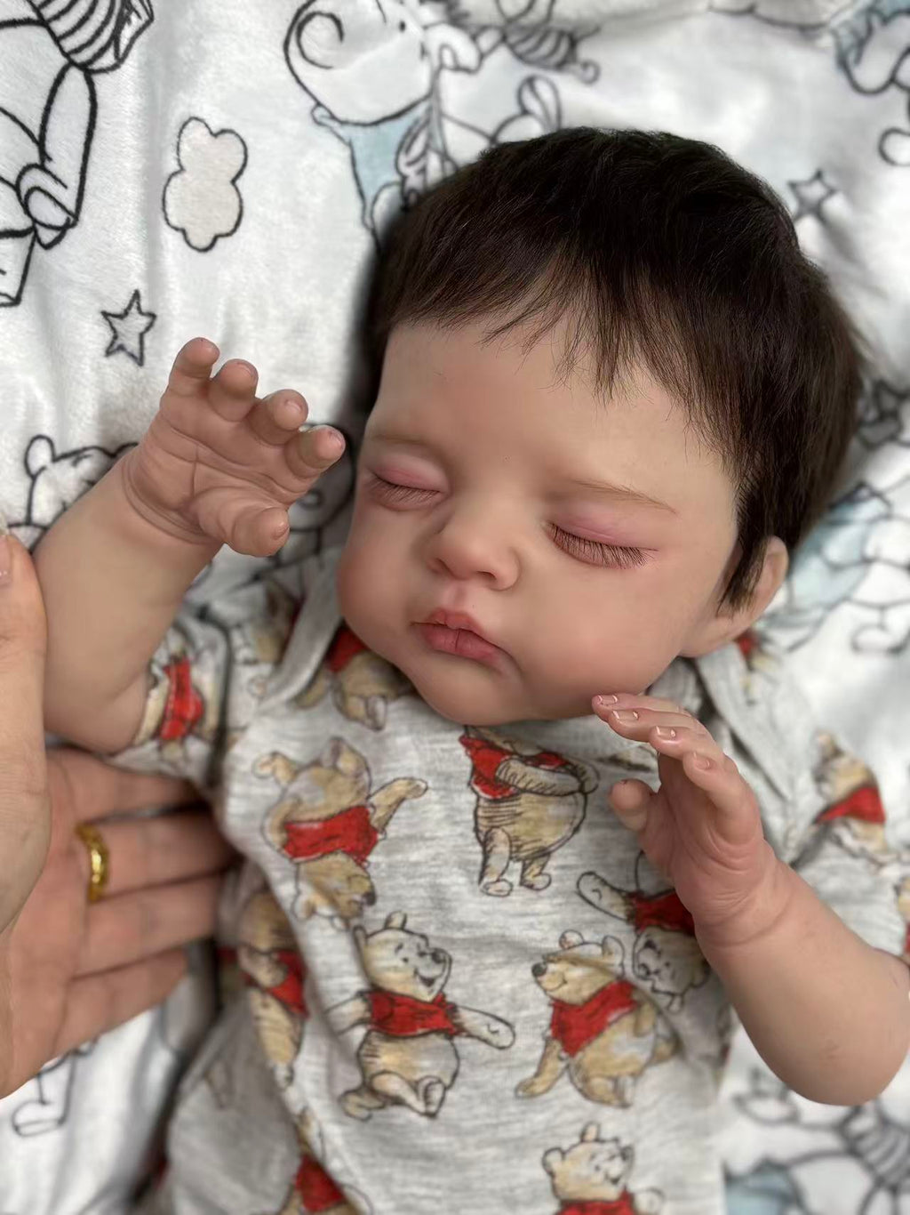 Boneca Reborn feita à mão personalizada realista Irys - 20 polegadas bebê de silicone realista com cabelo enraizado à mão