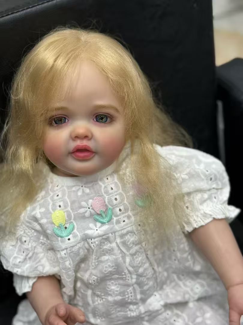 Handmade Custom Made Realistic Reborn Baby Doll Betty - 28inch Lifelike Silicone Baby with Hand-Rooted Hair