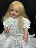 Handmade Custom Made Realistic Reborn Baby Doll Betty - 28inch Lifelike Silicone Baby with Hand-Rooted Hair