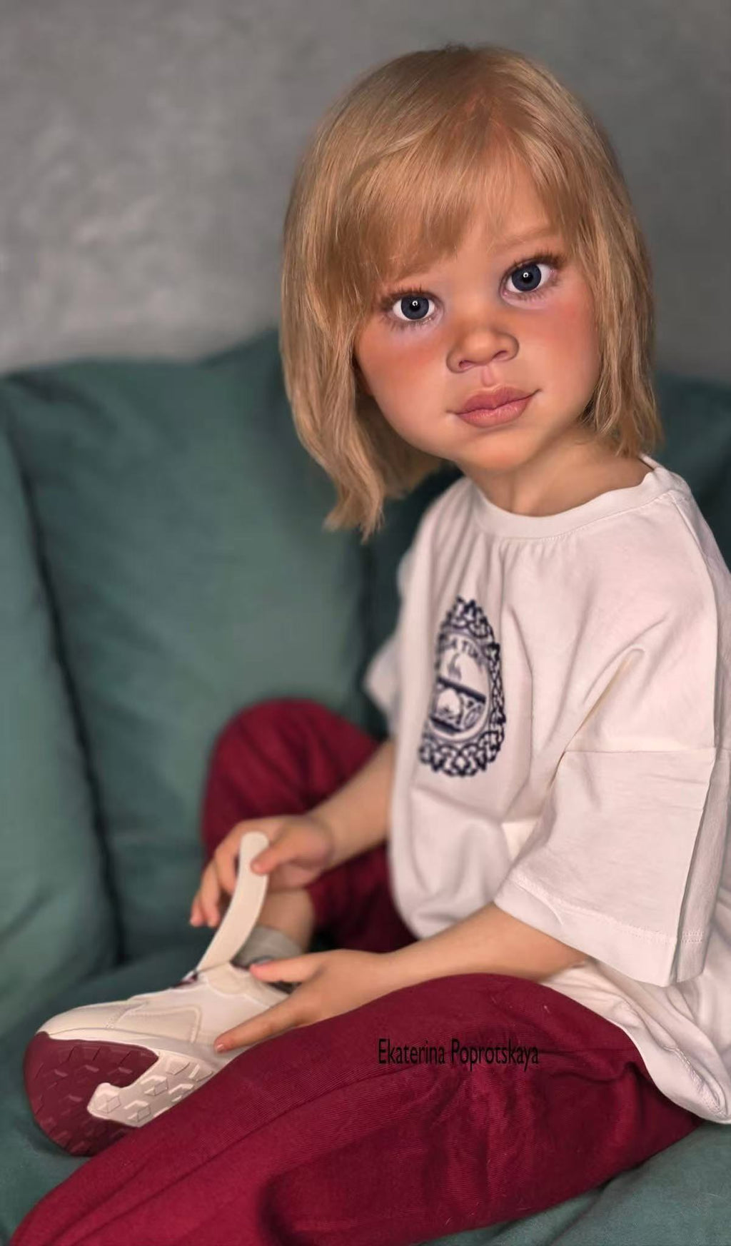 Custom Made 46inch Reborn Baby Minnie With Hand-rooted Hair 2 Versions Genesis Painted