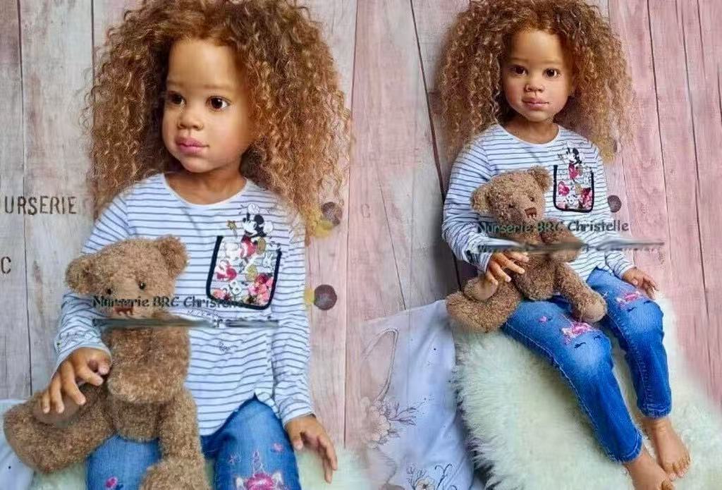 43inch Reborn Baby Minnie Unpainted Kit With Connectors With Cloth Body In stock