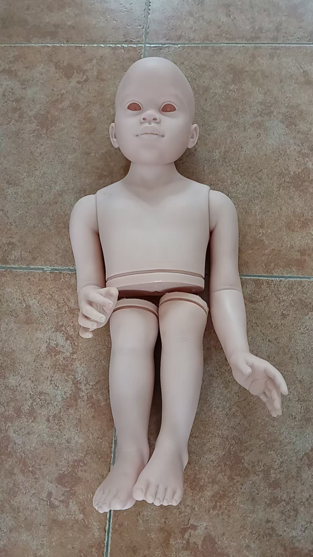 43inch Reborn Baby Minnie Unpainted Kit With Connectors With Cloth Body In stock