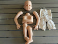 Kit de Bebê Reborn Cressida de 32 polegadas não pintado com corpo de pano e conectores