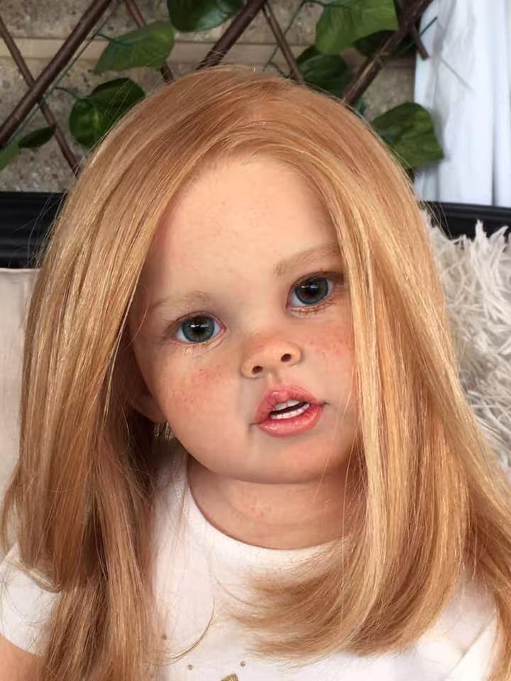 Kit de Bebê Reborn Cressida de 32 polegadas não pintado com corpo de pano e conectores