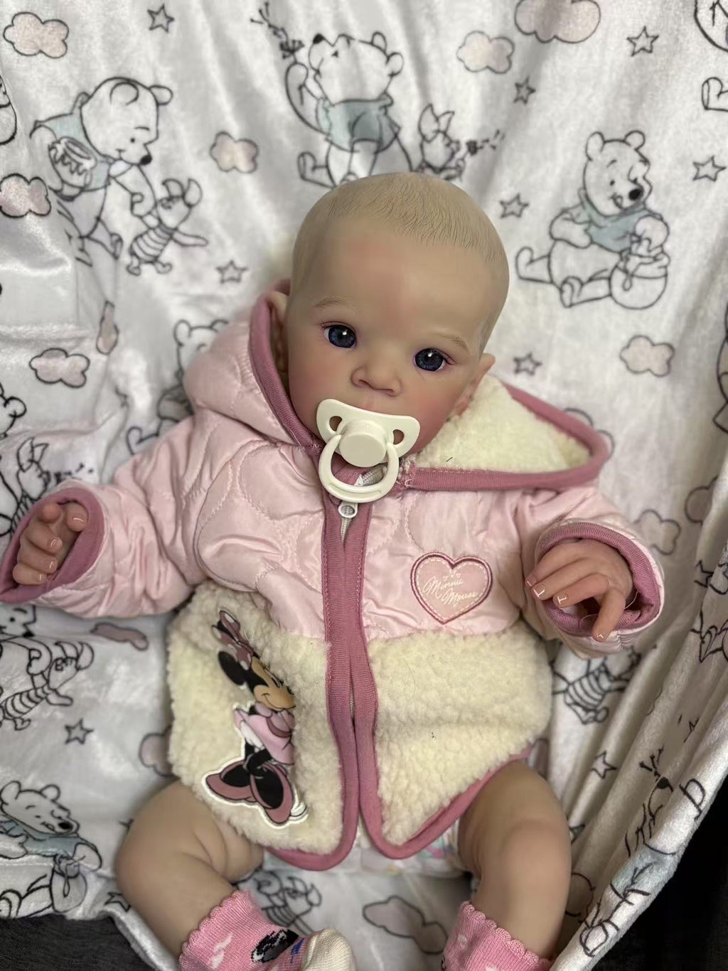 Clearance 18inch Reborn Baby Zaza Finished Doll with cute dress Artist Genesis Painted