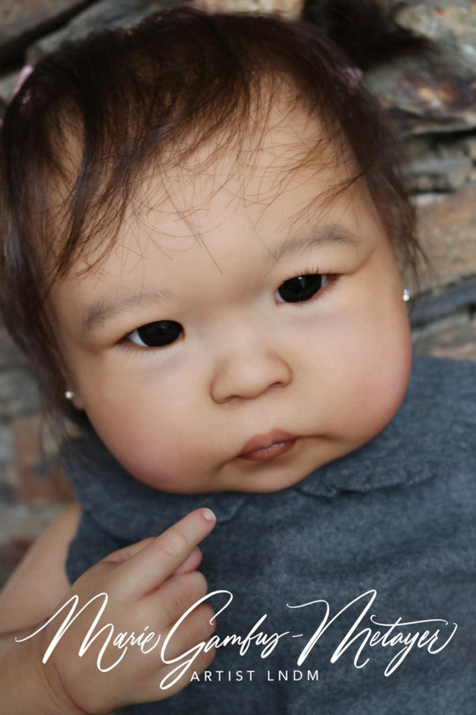 25inch Min Li Reborn Vinyl Doll Kit by Jorja Pigott With Cloth Body Unpainted Kit Without COA