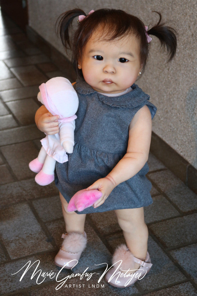 25inch Min Li Reborn Vinyl Doll Kit by Jorja Pigott With Cloth Body Unpainted Kit Without COA