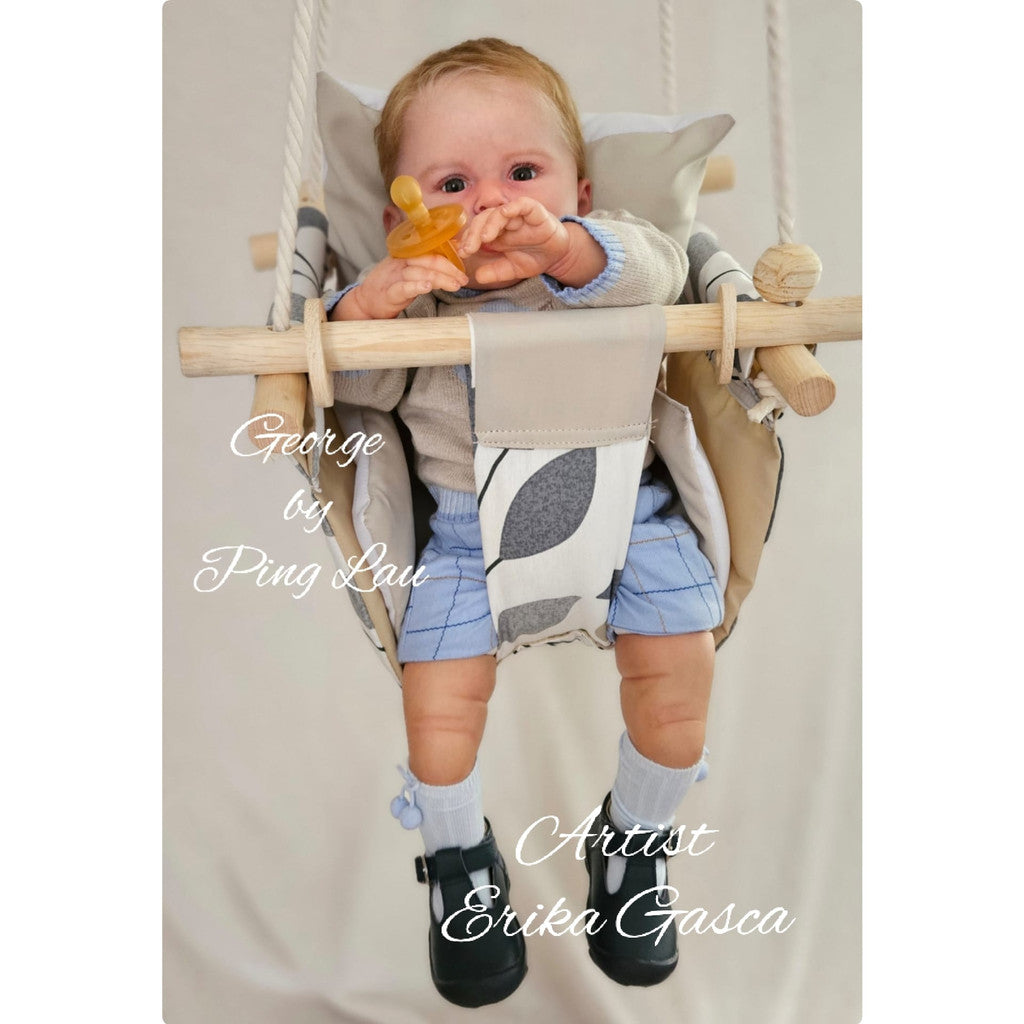 George Reborn Toddler Vinyl Doll Kit By Ping Lau 22-23"