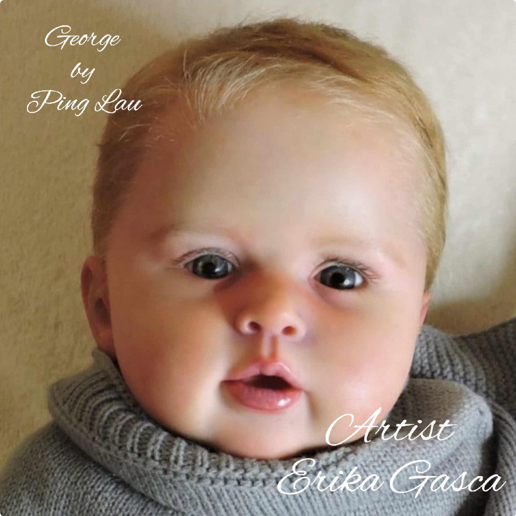 George Reborn Toddler Vinyl Doll Kit By Ping Lau 22-23"