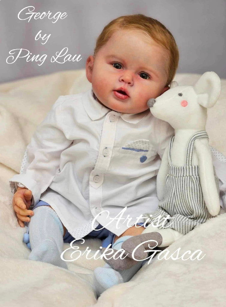 George Reborn Toddler Vinyl Doll Kit By Ping Lau 22-23"