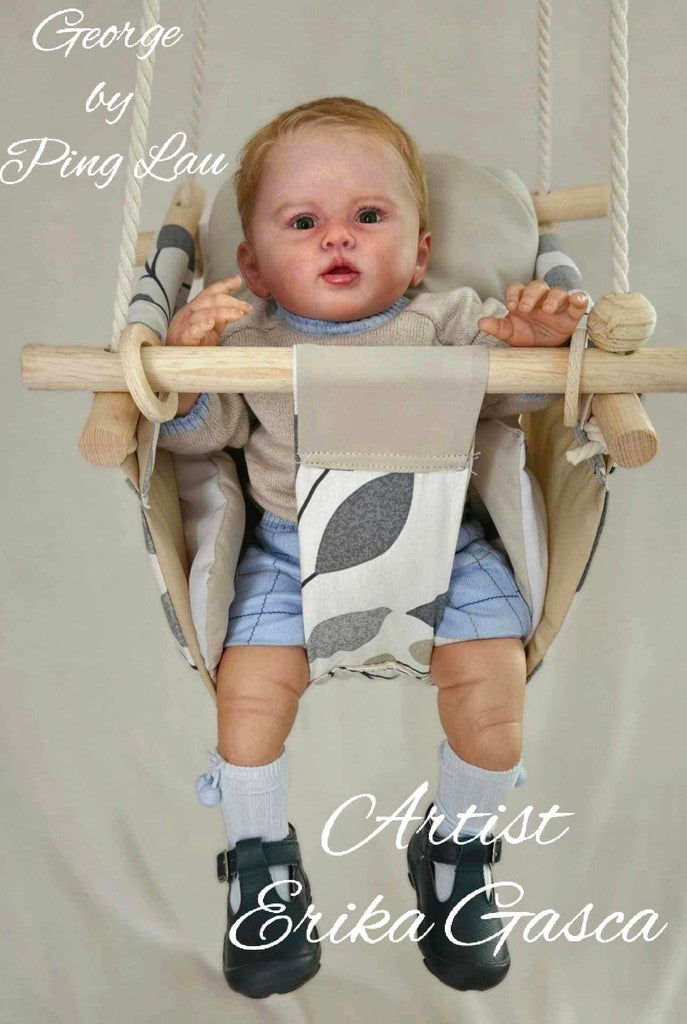 George Reborn Toddler Vinyl Doll Kit By Ping Lau 22-23"