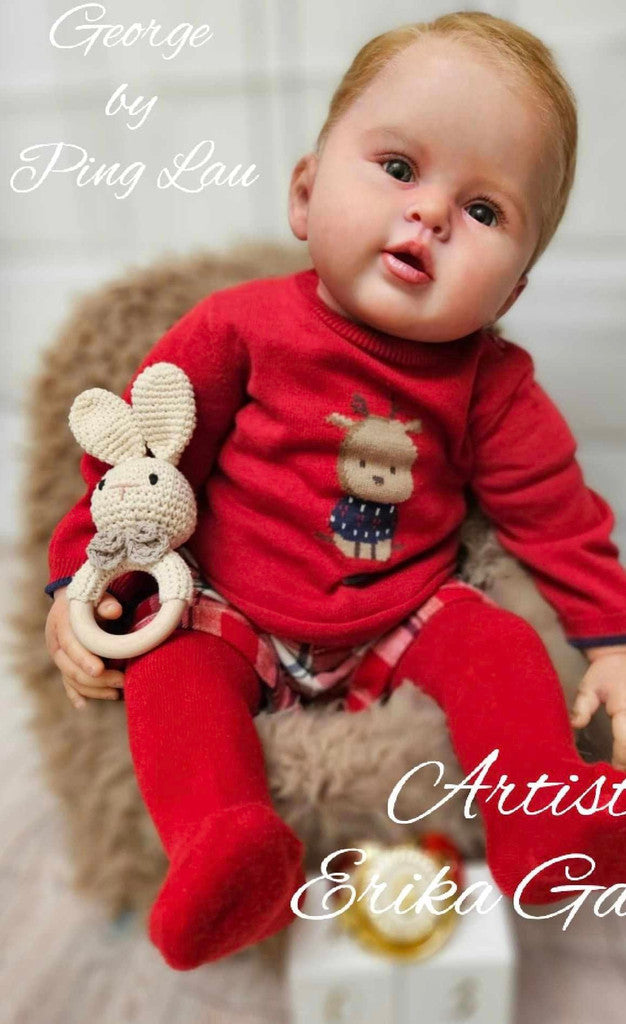 George Reborn Toddler Vinyl Doll Kit By Ping Lau 22-23"