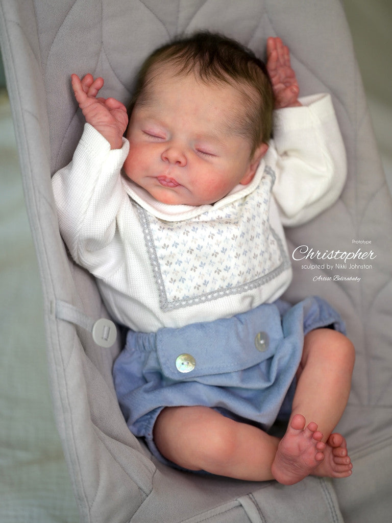 Christopher Reborn Vinyl Doll Unpainted Kit by Nikki Johnston 19-20"