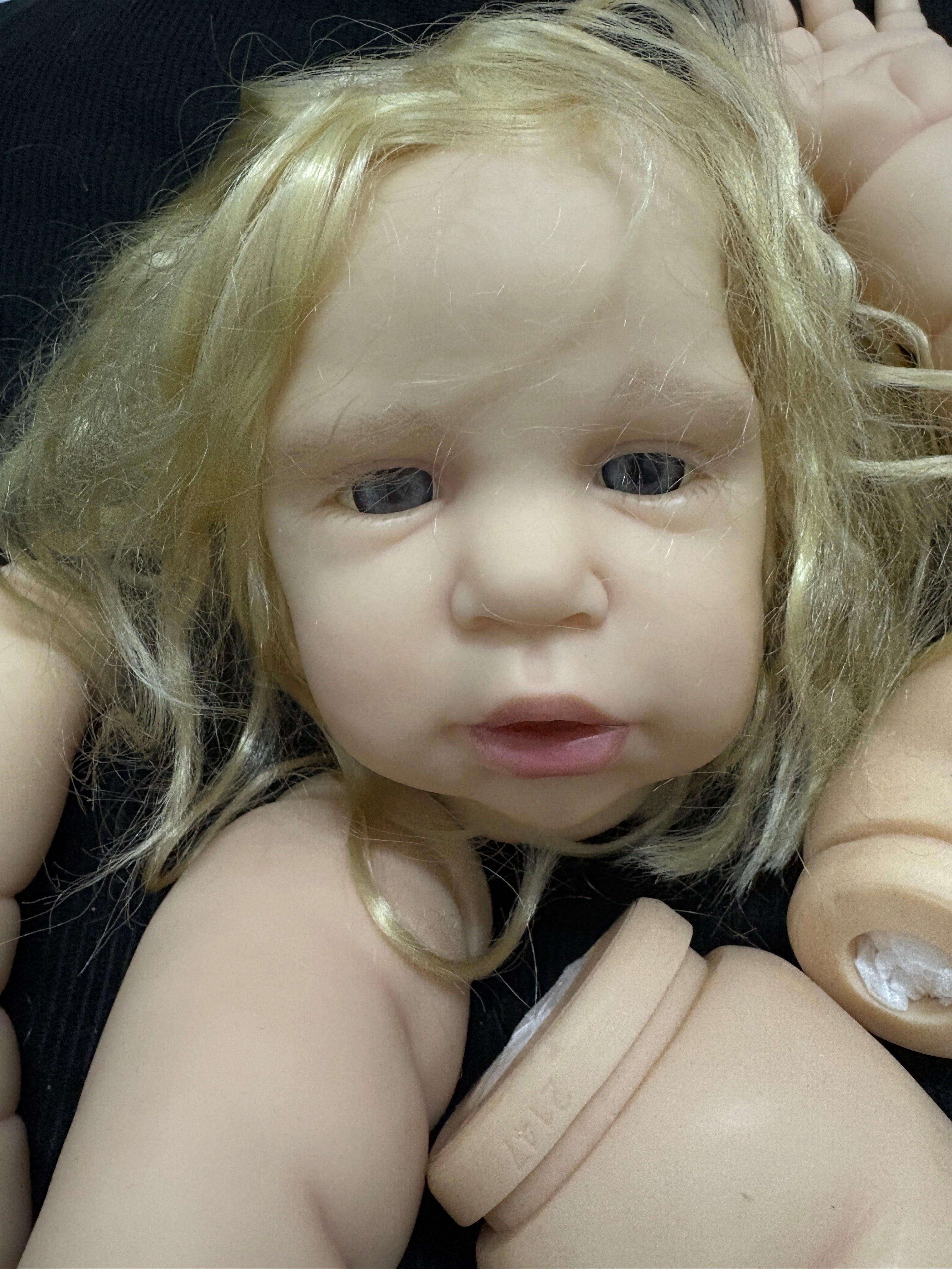 Clearance Ship in 24hours 26inch Reborn Baby Margot With Hand-rooted hair Artist Painted Kit with cloth body only 1 in stock