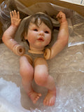 In Stock18inch Reborn Baby Alexis Genesis Painted with Cloth body Hand-Rooted Hair｜Artist Work Clearance