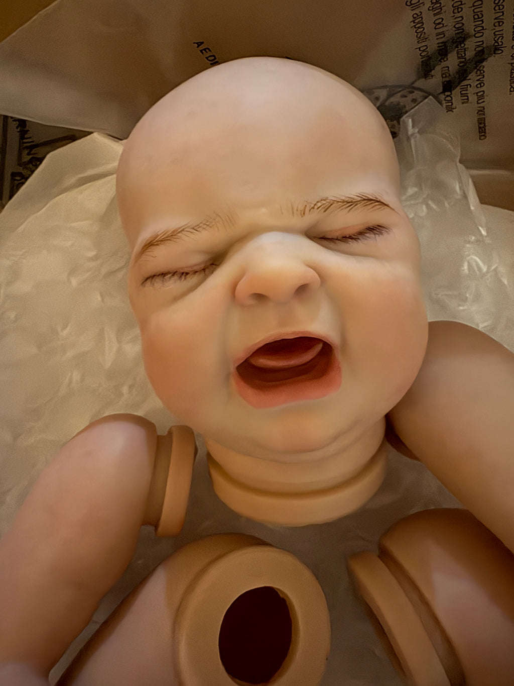 in stock Clearance 21inch Reborn Baby Mary‘s First Cry Genesis Painted With Cloth body Artist Work