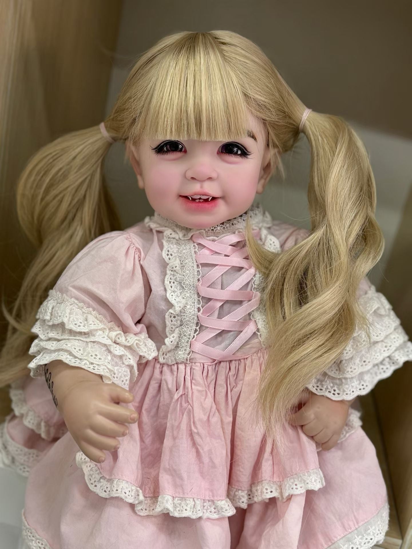 Custom 55cm Artist Painted Thai Doll With Wig Already Finished Doll with cute dress
