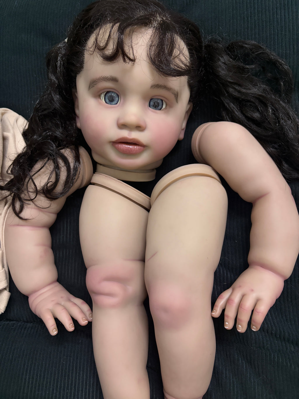 Clearance Ship in 24hours 26inch Reborn Baby Pippa With Hand-rooted hair Artist Painted Kit with cloth body only 1 in stock