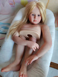 Artist Genesis Painted Kits 43inch Reborn Baby Aloenka/Gabriella with hand-rooted Hair with connectors with cloth body