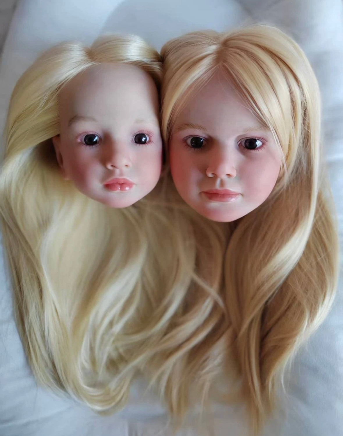 Artist Genesis Painted Kits 43inch Reborn Baby Aloenka/Gabriella with hand-rooted Hair with connectors with cloth body