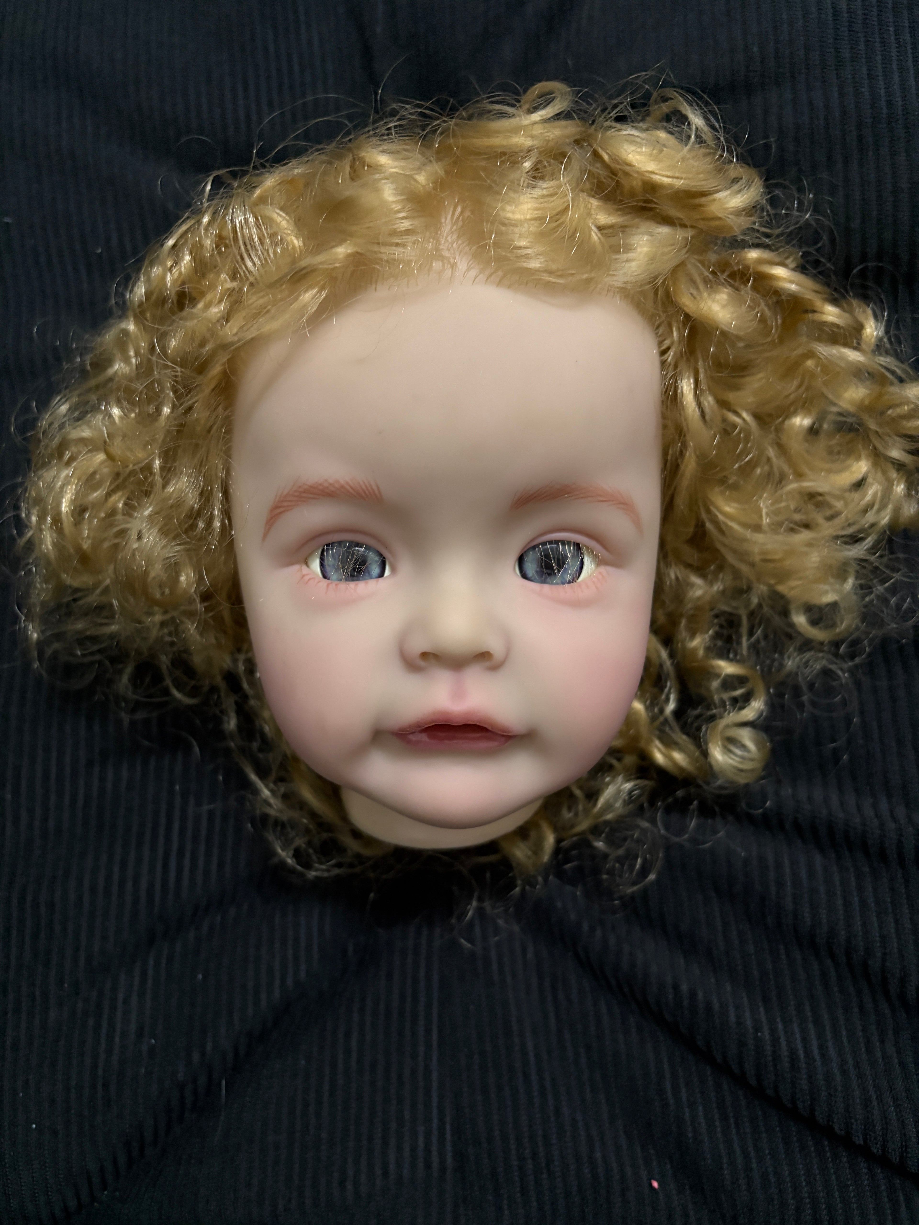 clearance  Ship in 24hours 24inch Reborn Baby Susue With Hand-rooted hair Artist Painted Kit with cloth body only 1 in stock