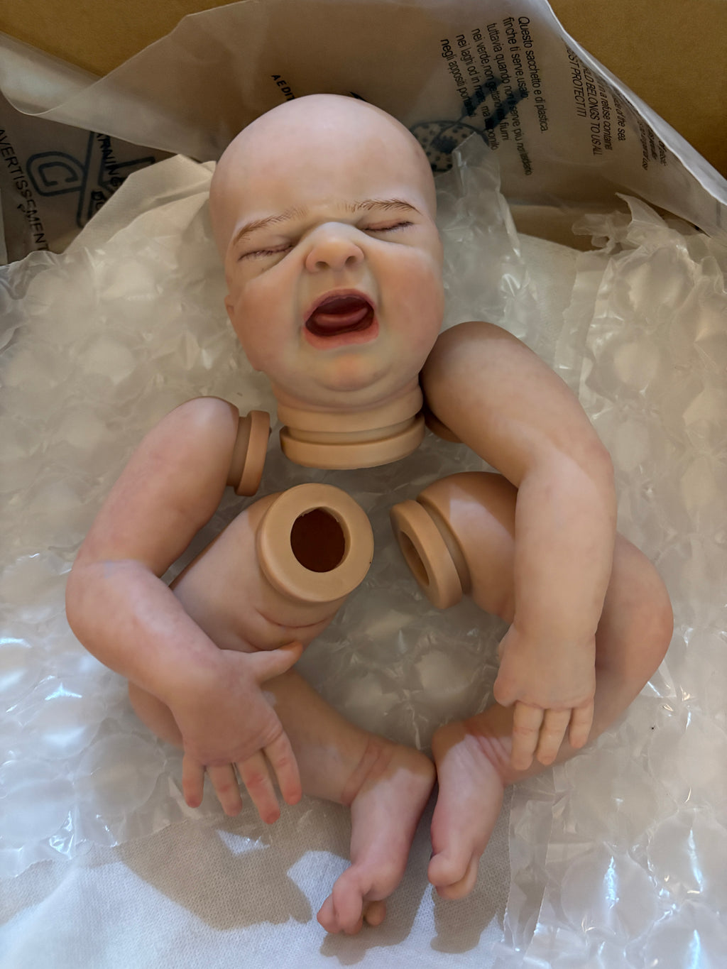 in stock Clearance 21inch Reborn Baby Mary‘s First Cry Genesis Painted With Cloth body Artist Work