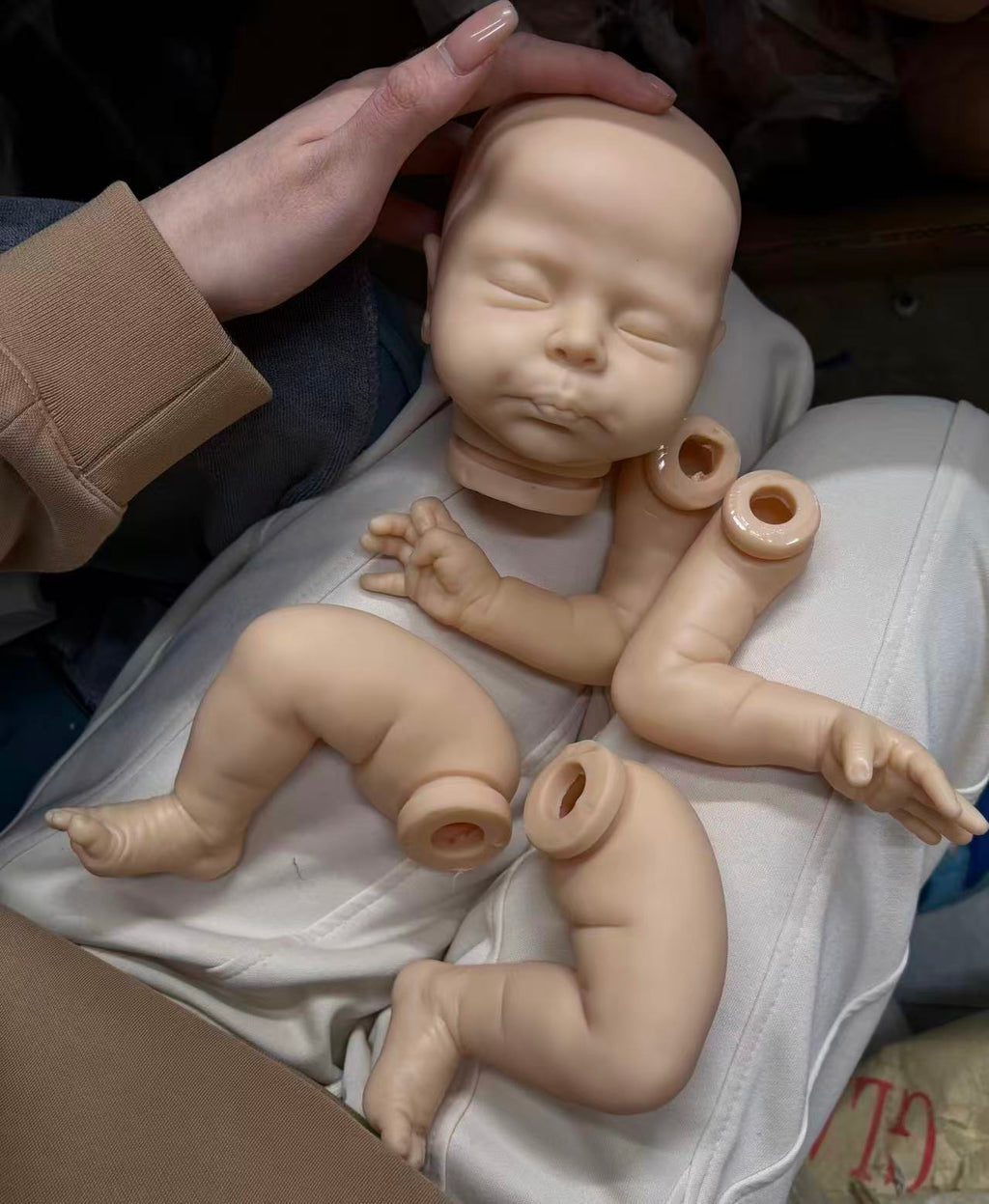 Start Shipping ！Christopher Reborn Vinyl Doll Unpainted Kit by Nikki Johnston 19-20"
