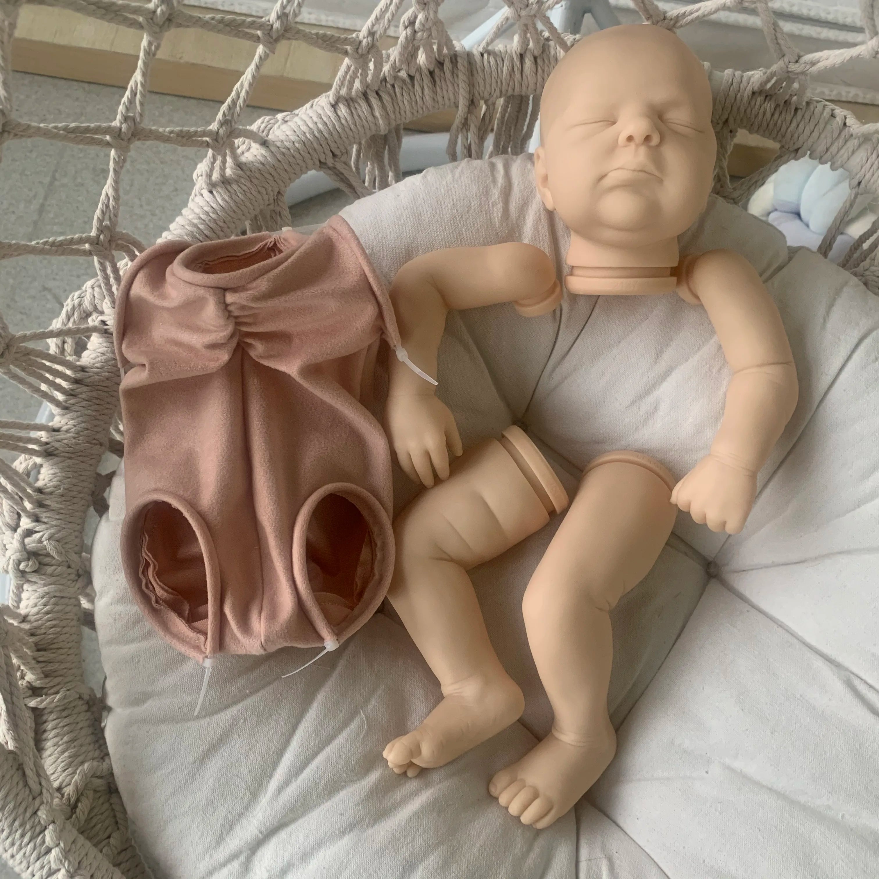 20inch Clearance Reborn Doll Kit Bellami Sleeping Baby Lifelike Soft Touch Fresh color