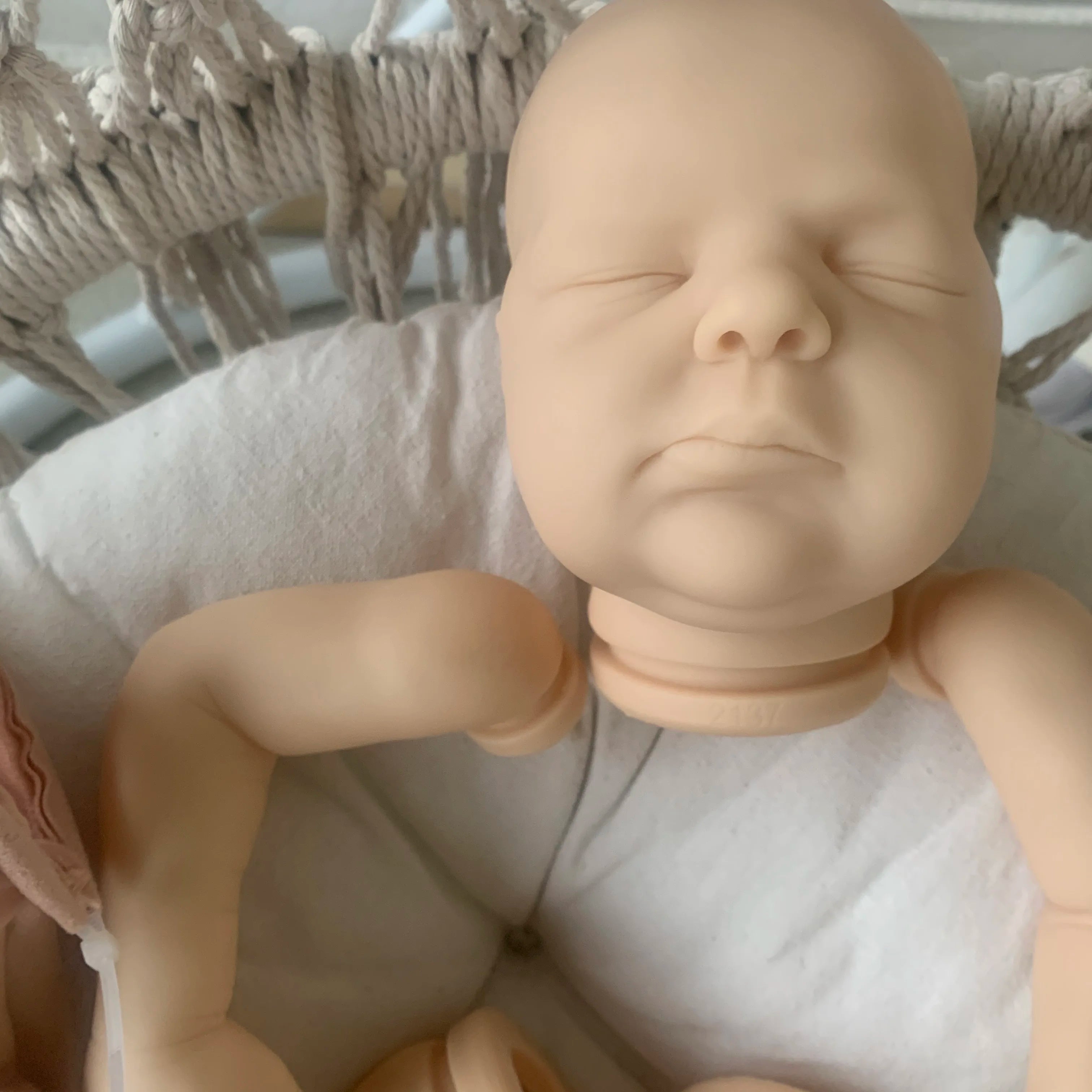 20inch Clearance Reborn Doll Kit Bellami Sleeping Baby Lifelike Soft Touch Fresh color