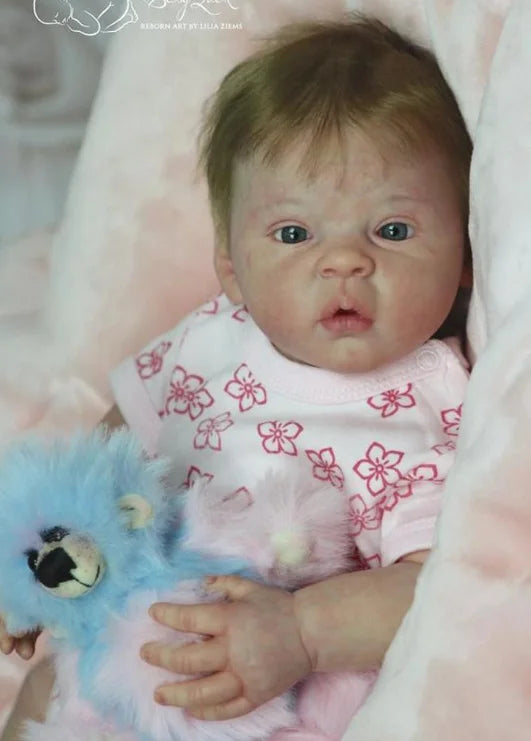 18inches reborn doll kit Santina popular prototypes lifelike real soft touch fresh color