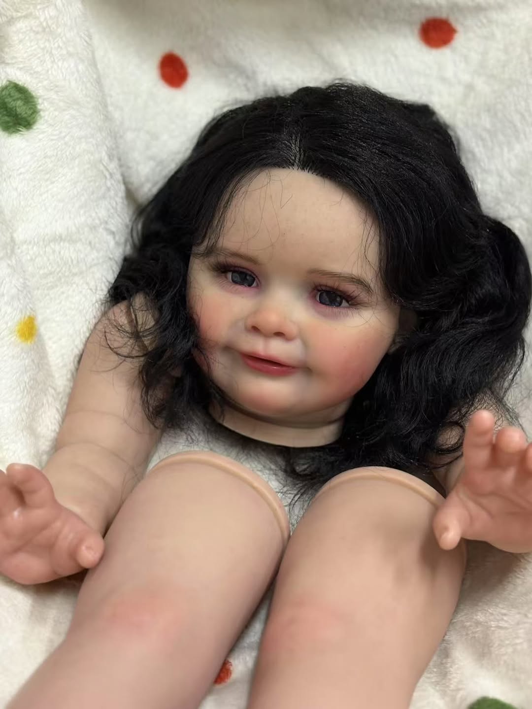 Boneca Bebê Reborn de 26 polegadas feita sob medida, Zoe, feita por artista, kit pintado com corpo de tecido