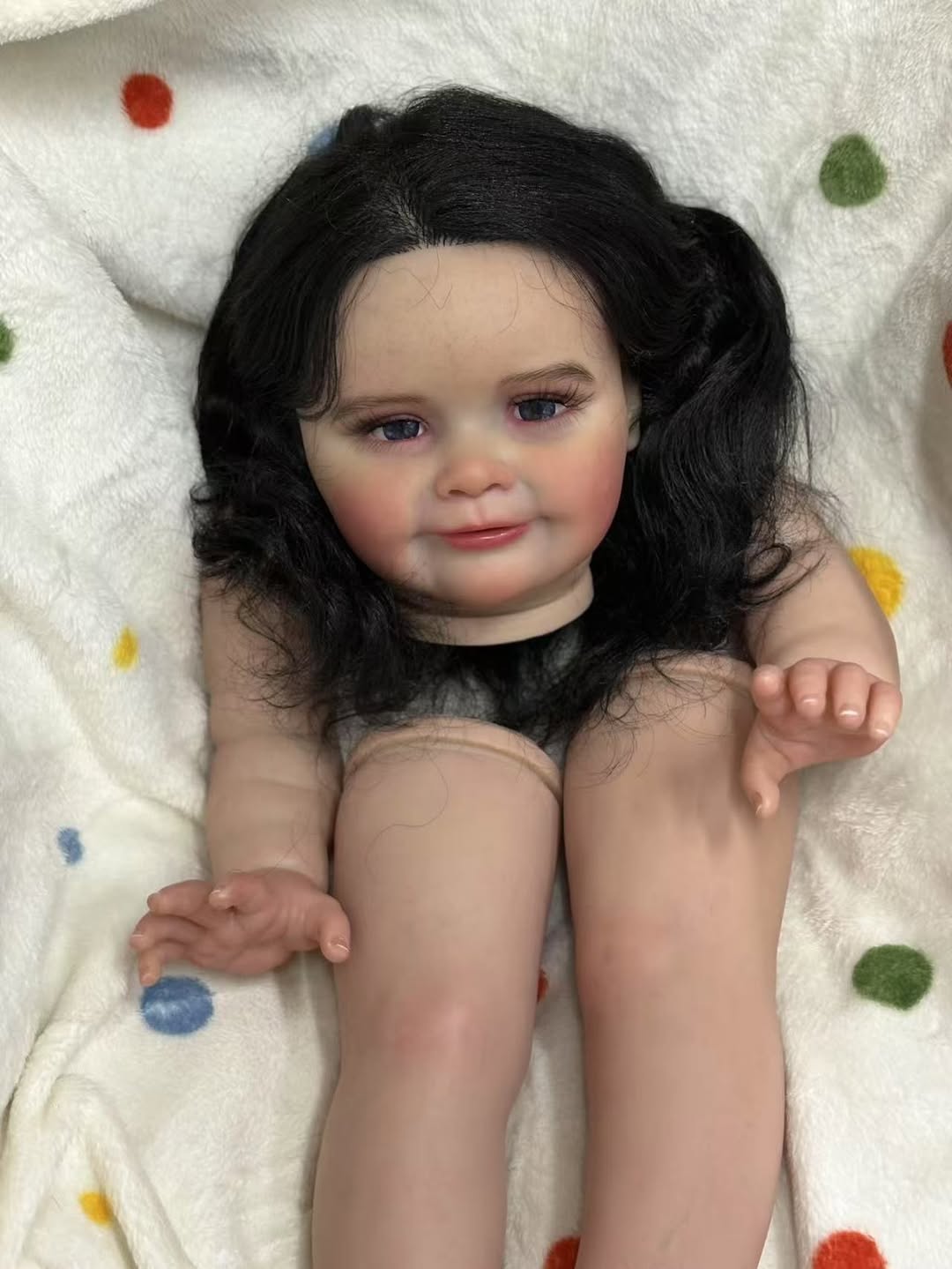 Boneca Bebê Reborn de 26 polegadas feita sob medida, Zoe, feita por artista, kit pintado com corpo de tecido