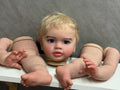 Artist Custom Made 26inch Reborn Baby Pippa with hand-Rooted hair Toddler Painted Kit With Cloth body